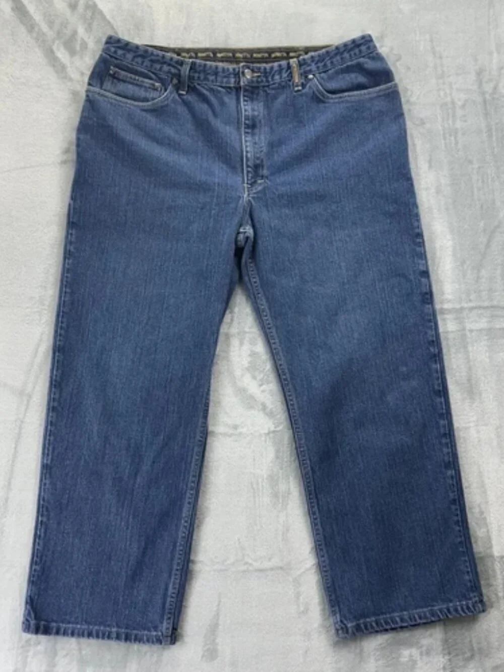 Beretta Jeans Mens 38x28 Straight Leg Made in USA Dark Wash Casual